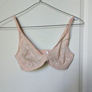 Gap Body Bare Natural Lace Plunge Bra